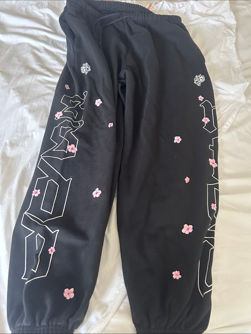 Darc Sport Black Sweatpants 25og 1000 Pink Floral L banger